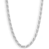 Pompeii3 Men's 14k Gold (70gram) Or Platinum (130gram) 6.5mm Link Chain Necklace 23" In Silver