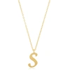 Max + Stone 10k Solid White Or Yellow Gold Dainty Script Initial With Extendable Necklace, 16+2 Inches In Multi
