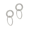 Adornia Drop Circle Earrings Silver In Yellow