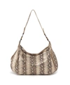 Hobo Lennox Leather Shoulder Bag In Glam Snake In Multi