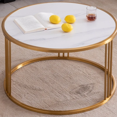 Simplie Fun Coffee Table In Sintered Stone