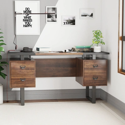 Simplie Fun Desk/work Surface In Solid Wood