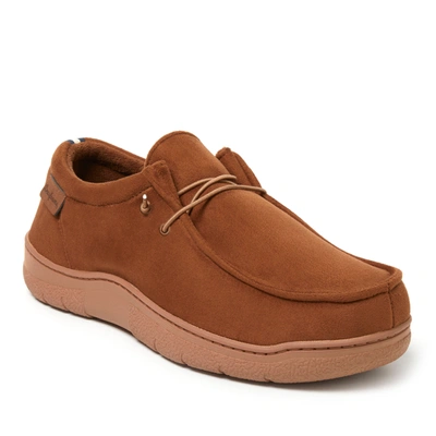 Dearfoams Men's Bennett Chukka Closed Back Slippers In Chestnut