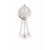 Raf Simons Smiley Face Sterling Silver Pendant In Silver