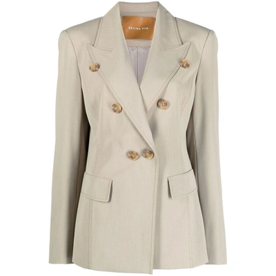 Rejina Pyo Arden Double-breasted Blazer In Neutrals