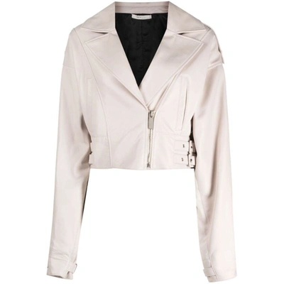 Rev Belted Cropped Jacket In Neutrals