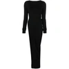 Rick Owens Long Drape Top In Black