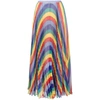 Rochas Skirt In Multicolor Polyester In Blue/red
