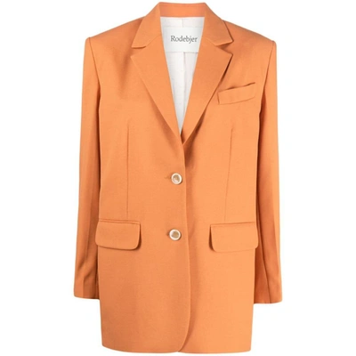 Rodebjer Vera Single-breasted Blazer In Orange