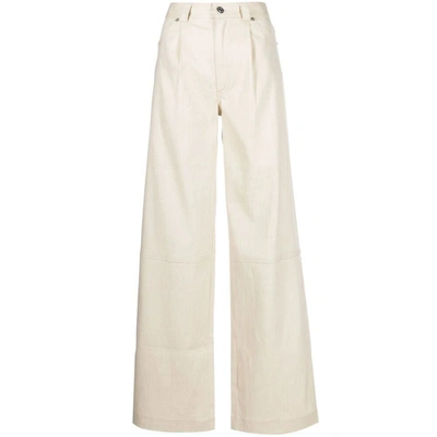 Rodebjer Belted Palzzo Pants In Neutrals