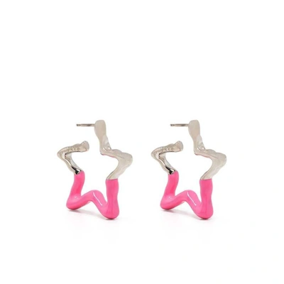 Safsafu Earrings In Silver/pink