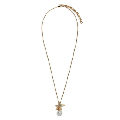 Ferragamo Woman Necklace With Star Pendant In Gold