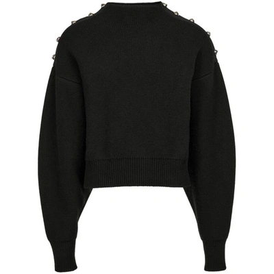 Ferragamo Mock-neck Knit Jumper In Black