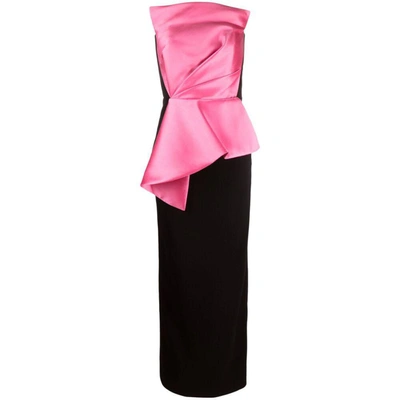 Solace London Dress In Pink/black
