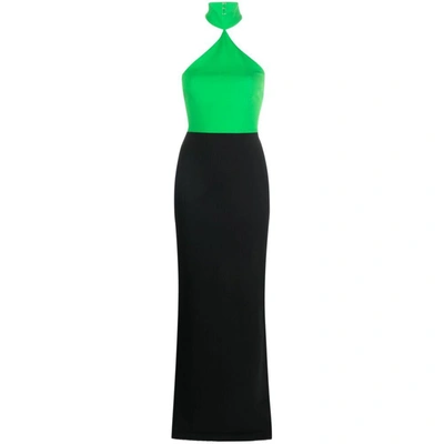 Solace London Dresses In Green/black