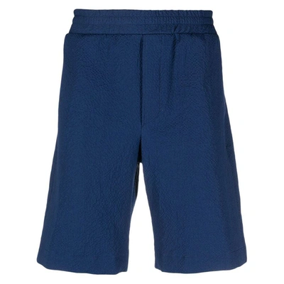 Tagliatore Elasticated-waistband Detail Shorts In Blue