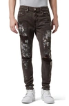 Hudson Jeans Zack Skinny Jean In Chocolate Thrasher