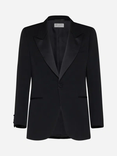 Saint Laurent Blazer In Black