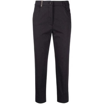 Peserico Trousers In Blue