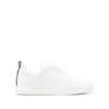 Pierre Hardy Laceless Leather Low-top Sneakers In White
