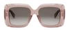 Celine Bold 3 Dots Square Sunglasses In Brown