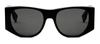 Fendi Baguette Acetate Oval Sunglasses In Grey