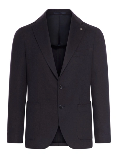 Tagliatore Blue Vesuvio Single-breasted Jacket In Navy