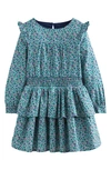 Mini Boden Kids' Frill Cotton Dress Ditsy Floral Girls Boden
