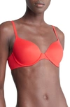 Calvin Klein Perfectly Fit Full Coverage T-shirt Bra F3837 In Rouge