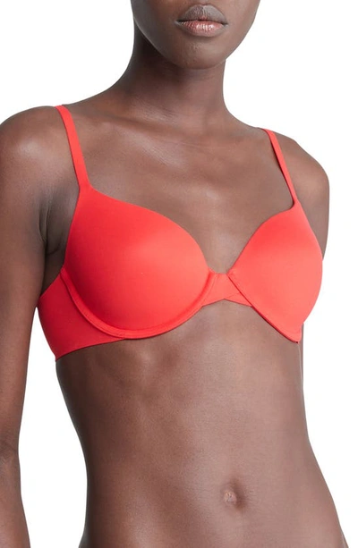 Calvin Klein Perfectly Fit Full Coverage T-shirt Bra F3837 In Nymphs Thigh