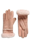 UGG SEAMED TOUCHSCREEN COMPATIBLE GENUINE SHEARLING GLOVES