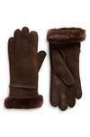 UGG SEAMED TOUCHSCREEN COMPATIBLE GENUINE SHEARLING GLOVES