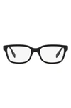 Burberry Charlie 57mm Square Optical Glasses In Matte Black