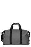 Rains Hilo Waterproof Weekend Bag In Gray