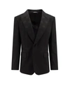 Dolce & Gabbana Virgin Wool Blend Single-breast Jacket In Black