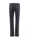 Incotex Stretch Cotton Trouser With Back Suede Logo Patch In Blue
