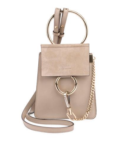 faye mini leather bracelet bag