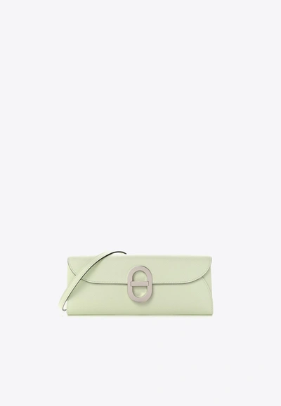 Hermes Chaine D'ancre Wallet To Go In Vert Fizz Epsom With Palladium Hardware
