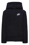 Nike Kids' Club Fleece Hoodie In Black