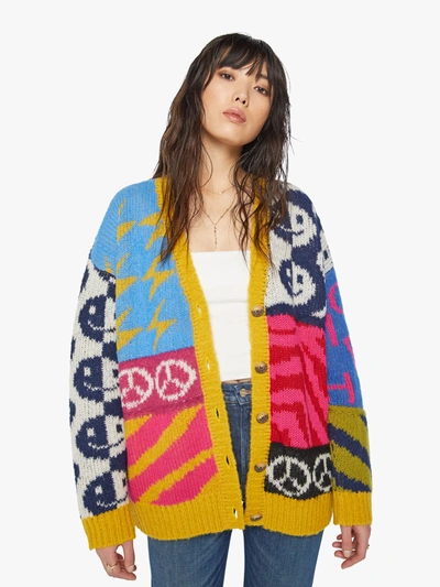 Mother The Long Drop Cardigan In Multi-coloured
