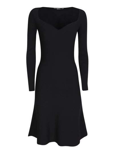 Stella Mccartney Dress With Black Sweetheart Neckline