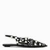 Attico Grid Ballerina In Black