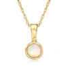 Rs Pure By Ross-simons Opal Pendant Necklace In 14kt Yellow Gold In Multi