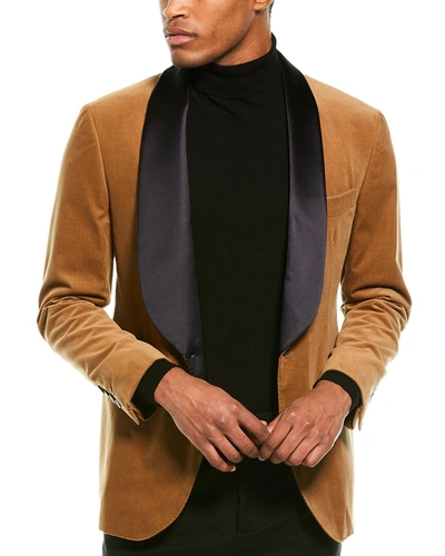 Brunello Cucinelli Velvet Tuxedo Jacket In Multi