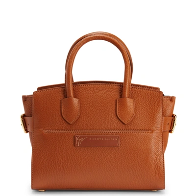Giuseppe Zanotti Angelina Leather Tote Bag In Brown