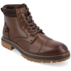 Vance Co. Fegan Cap Toe Boot In Brown