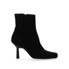 ALOHAS FRAPPE BLACK LEATHER ANKLE BOOTS