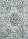 Jonathan Y Pavel Distressed Medallion Low-pile Machine-washable Blue/cream Area Rug