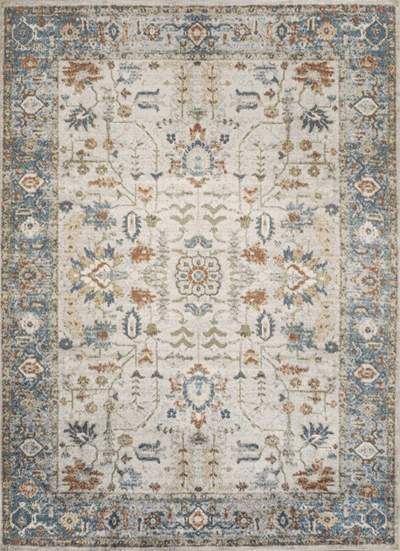 Jonathan Y Hiero Persian Border Low-pile Machine-washable Cream/terra Area Rug