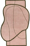 Jonathan Y Mosaic Coastal Geometric Border Handwoven Wool Pink/green Area Rug
